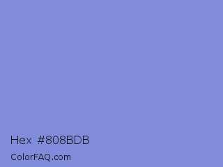 Hex #808bdb Color Image
