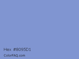 Hex #8095d1 Color Image