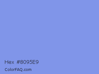 Hex #8095e9 Color Image