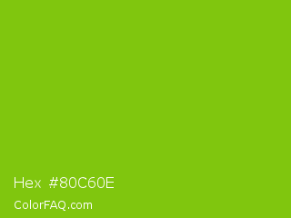 Hex #80c60e Color Image