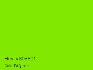 Hex #80e801 Color Image