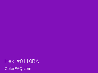 Hex #8110ba Color Image