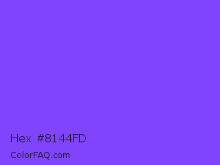 Hex #8144fd Color Image