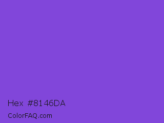 Hex #8146da Color Image