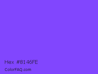 Hex #8146fe Color Image