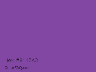 Hex #8147a3 Color Image