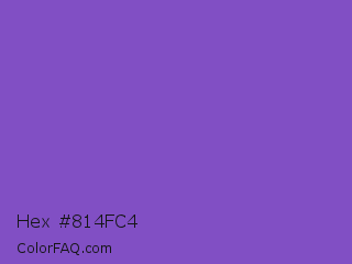 Hex #814fc4 Color Image