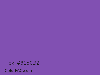 Hex #8150b2 Color Image