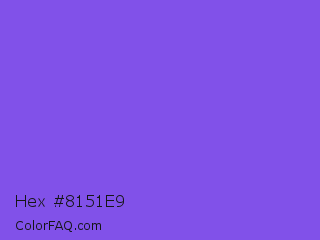 Hex #8151e9 Color Image