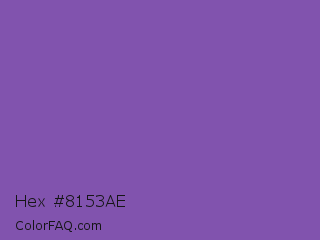 Hex #8153ae Color Image