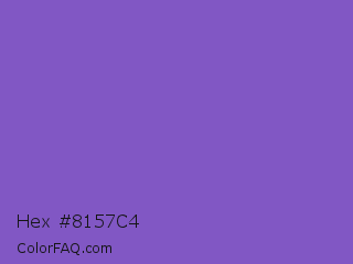 Hex #8157c4 Color Image