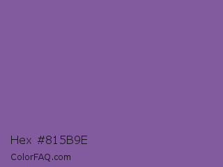 Hex #815b9e Color Image