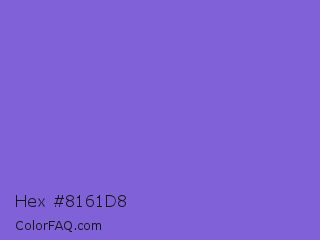 Hex #8161d8 Color Image