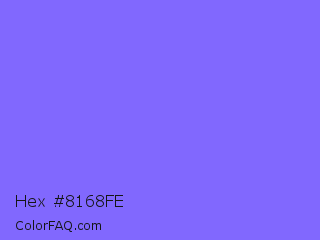 Hex #8168fe Color Image