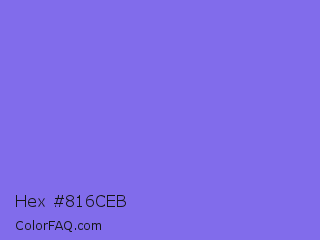 Hex #816ceb Color Image