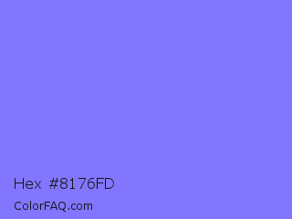 Hex #8176fd Color Image