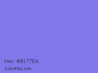 Hex #8177ea Color Image