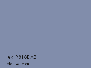 Hex #818dab Color Image