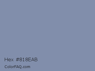Hex #818eab Color Image