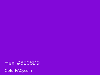 Hex #8208d9 Color Image