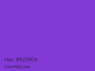Hex #8239d6 Color Image