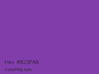 Hex #823fab Color Image