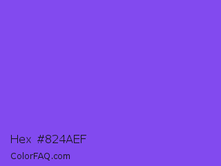 Hex #824aef Color Image