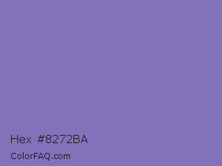 Hex #8272ba Color Image