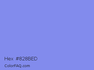 Hex #828bed Color Image
