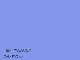 Hex #8297ea Color Image