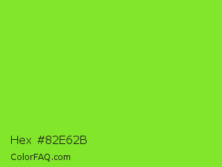 Hex #82e62b Color Image
