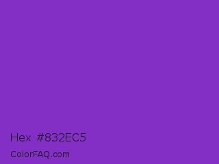 Hex #832ec5 Color Image