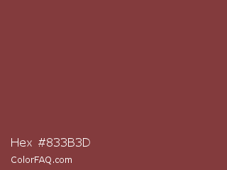 Hex #833b3d Color Image
