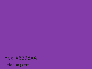 Hex #833baa Color Image