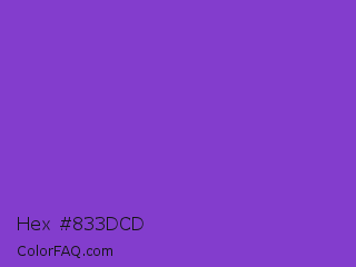 Hex #833dcd Color Image