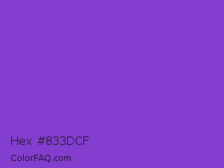 Hex #833dcf Color Image