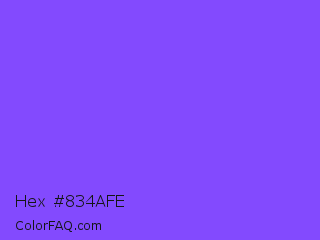 Hex #834afe Color Image