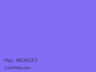 Hex #836cf5 Color Image
