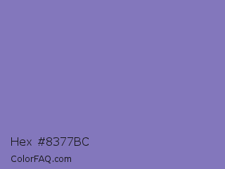 Hex #8377bc Color Image