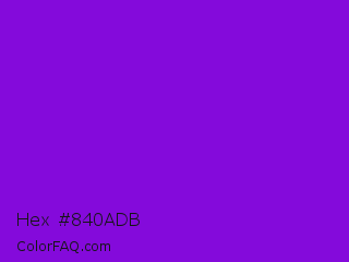 Hex #840adb Color Image