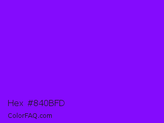 Hex #840bfd Color Image