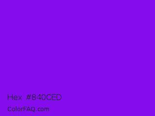 Hex #840ced Color Image
