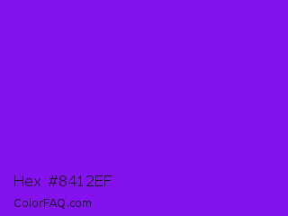 Hex #8412ef Color Image