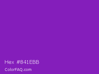 Hex #841ebb Color Image