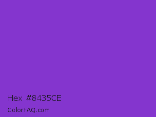Hex #8435ce Color Image