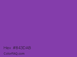 Hex #843dab Color Image