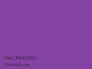 Hex #8443a3 Color Image