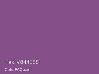 Hex #844e88 Color Image