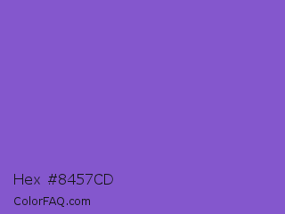 Hex #8457cd Color Image