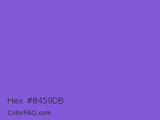 Hex #8459db Color Image
